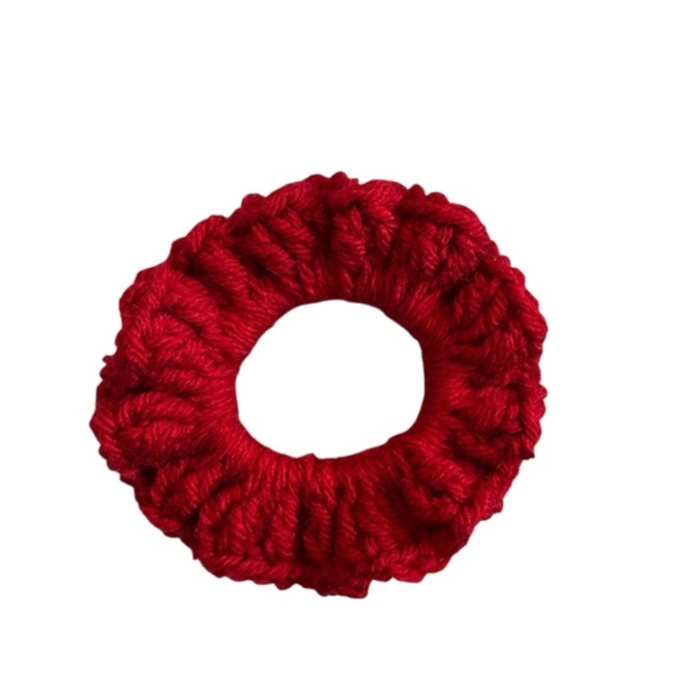 Vibrant Red Hair Scrunchie